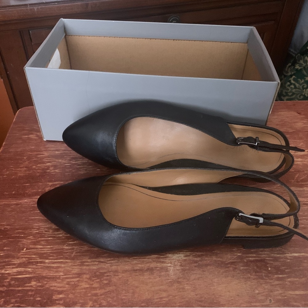Elegant Black Women's Slingback Shoes
